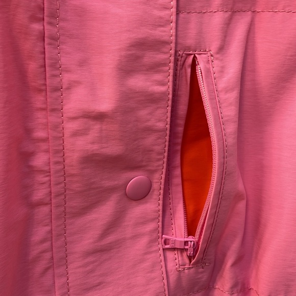 J.CREW Perfect Lightweight Rain Jacket in Pink Orange Small - Picture 6 of 16